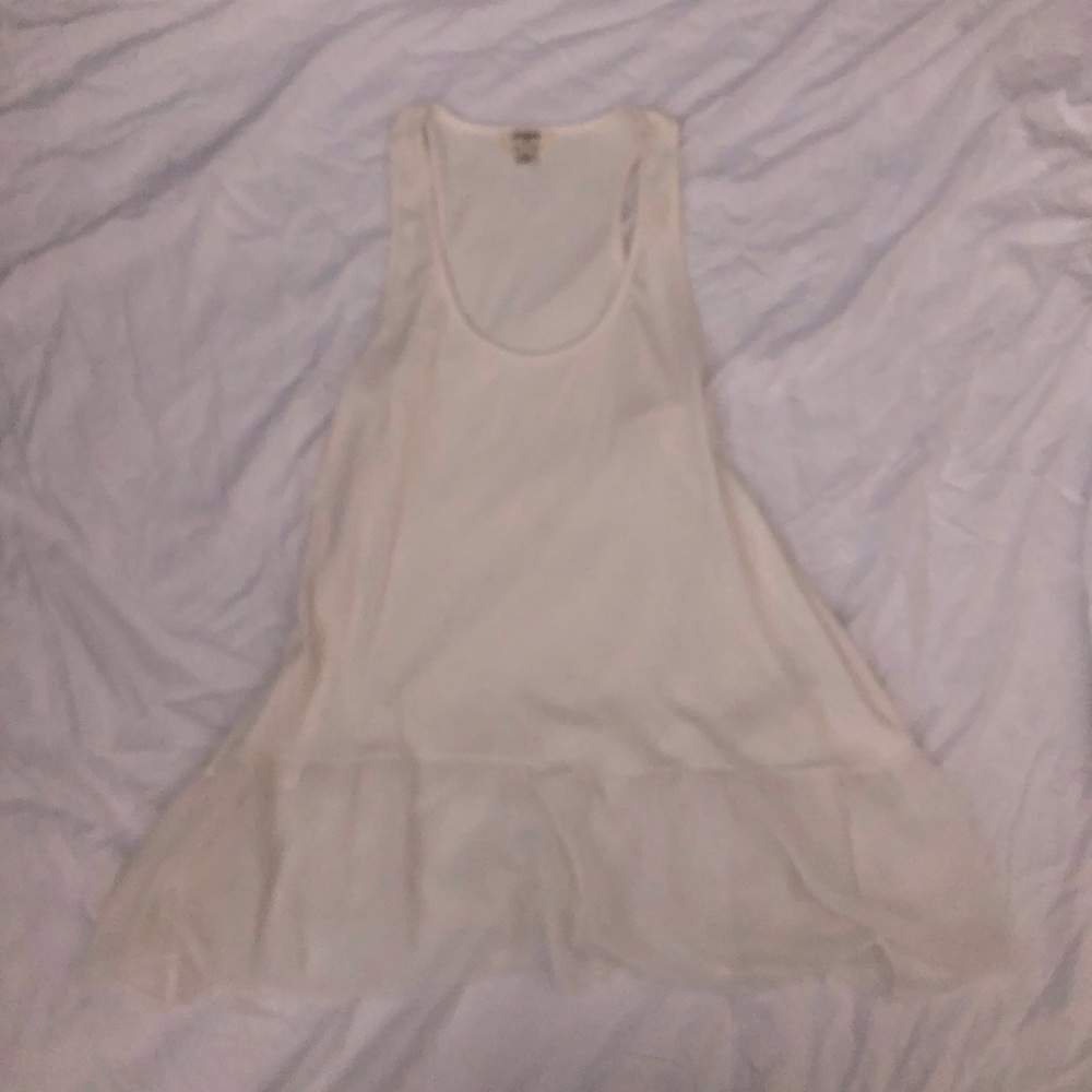 Tank top with sheer bottom